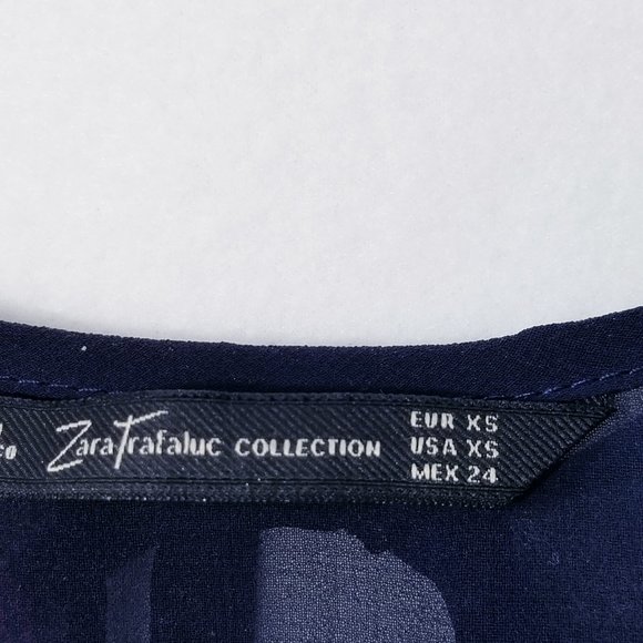 Zara Trafaluc Rainbow Zebras Sheer Tie Back Top - Picture 6 of 6